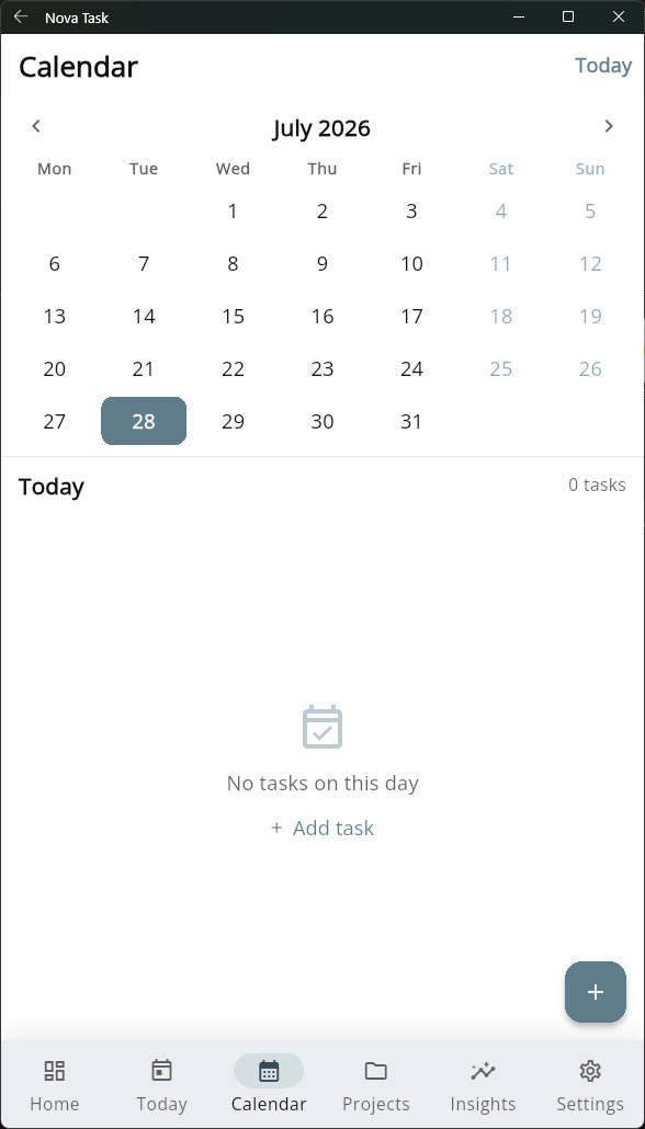 Calendar View